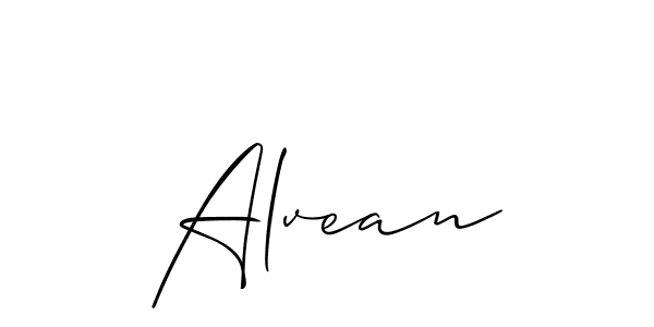 Alvean stylish signature style. Best Handwritten Sign (Allison_Script) for my name. Handwritten Signature Collection Ideas for my name Alvean. Alvean signature style 2 images and pictures png