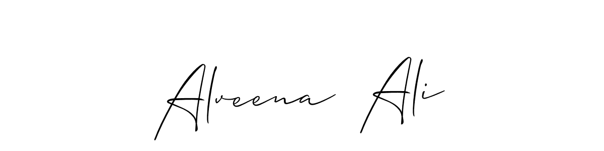 Here are the top 10 professional signature styles for the name Alveena  Ali. These are the best autograph styles you can use for your name. Alveena  Ali signature style 2 images and pictures png
