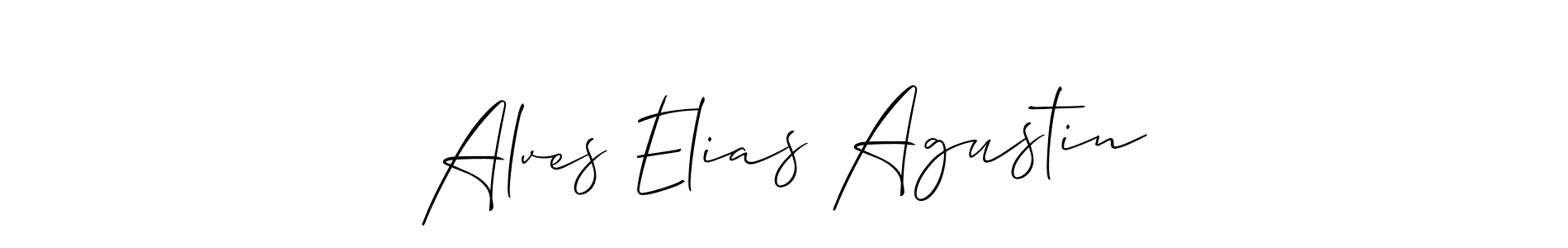 How to Draw Alves Elias Agustin signature style? Allison_Script is a latest design signature styles for name Alves Elias Agustin. Alves Elias Agustin signature style 2 images and pictures png