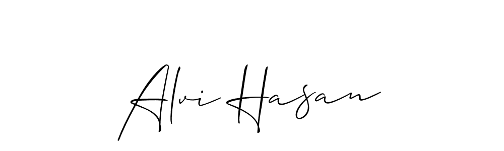 Similarly Allison_Script is the best handwritten signature design. Signature creator online .You can use it as an online autograph creator for name Alvi Hasan. Alvi Hasan signature style 2 images and pictures png