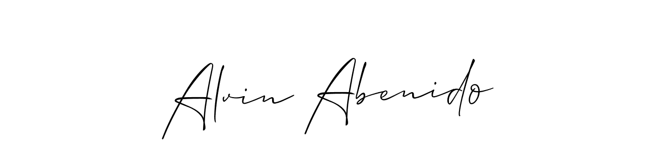 Also You can easily find your signature by using the search form. We will create Alvin Abenido name handwritten signature images for you free of cost using Allison_Script sign style. Alvin Abenido signature style 2 images and pictures png