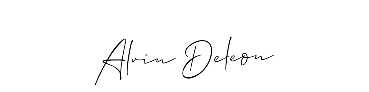 Make a short Alvin Deleon signature style. Manage your documents anywhere anytime using Allison_Script. Create and add eSignatures, submit forms, share and send files easily. Alvin Deleon signature style 2 images and pictures png