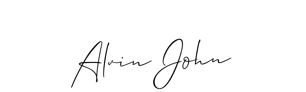 It looks lik you need a new signature style for name Alvin John. Design unique handwritten (Allison_Script) signature with our free signature maker in just a few clicks. Alvin John signature style 2 images and pictures png