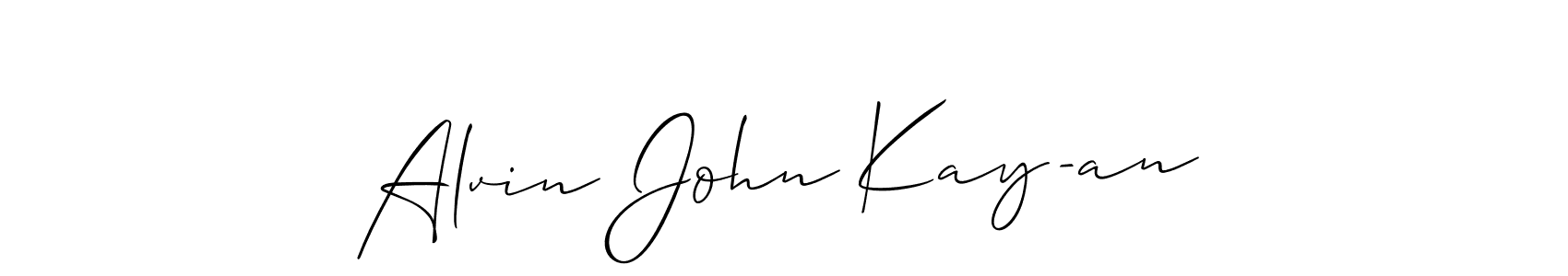 Make a beautiful signature design for name Alvin John Kay-an. Use this online signature maker to create a handwritten signature for free. Alvin John Kay-an signature style 2 images and pictures png