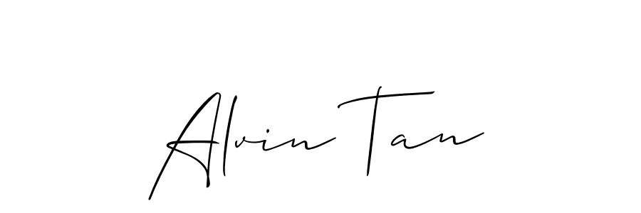 How to make Alvin Tan name signature. Use Allison_Script style for creating short signs online. This is the latest handwritten sign. Alvin Tan signature style 2 images and pictures png