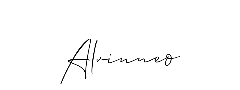 Alvinneo stylish signature style. Best Handwritten Sign (Allison_Script) for my name. Handwritten Signature Collection Ideas for my name Alvinneo. Alvinneo signature style 2 images and pictures png