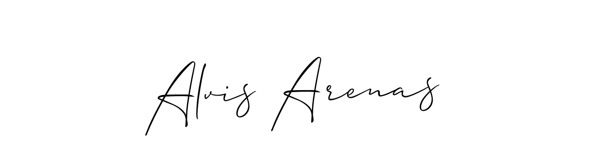 You should practise on your own different ways (Allison_Script) to write your name (Alvis Arenas) in signature. don't let someone else do it for you. Alvis Arenas signature style 2 images and pictures png