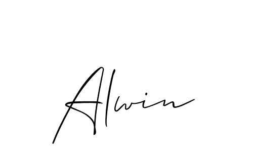 Alwin stylish signature style. Best Handwritten Sign (Allison_Script) for my name. Handwritten Signature Collection Ideas for my name Alwin. Alwin signature style 2 images and pictures png