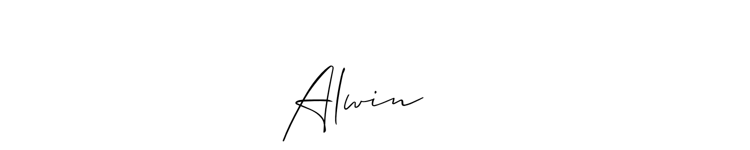 Once you've used our free online signature maker to create your best signature Allison_Script style, it's time to enjoy all of the benefits that Alwin 叶伟胜 name signing documents. Alwin 叶伟胜 signature style 2 images and pictures png