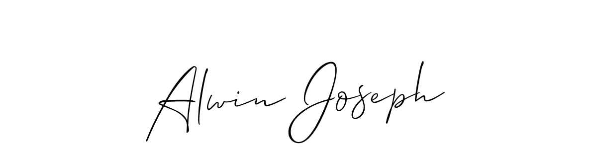 How to Draw Alwin Joseph signature style? Allison_Script is a latest design signature styles for name Alwin Joseph. Alwin Joseph signature style 2 images and pictures png