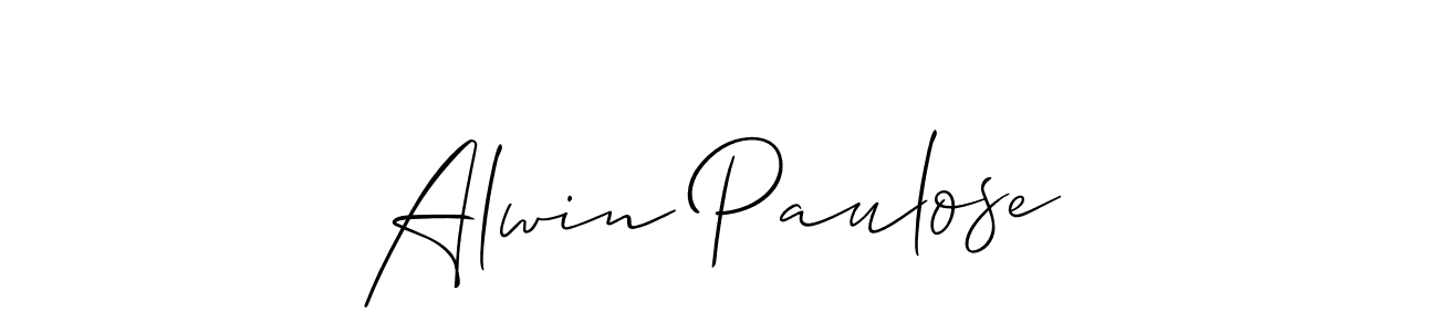 How to Draw Alwin Paulose signature style? Allison_Script is a latest design signature styles for name Alwin Paulose. Alwin Paulose signature style 2 images and pictures png