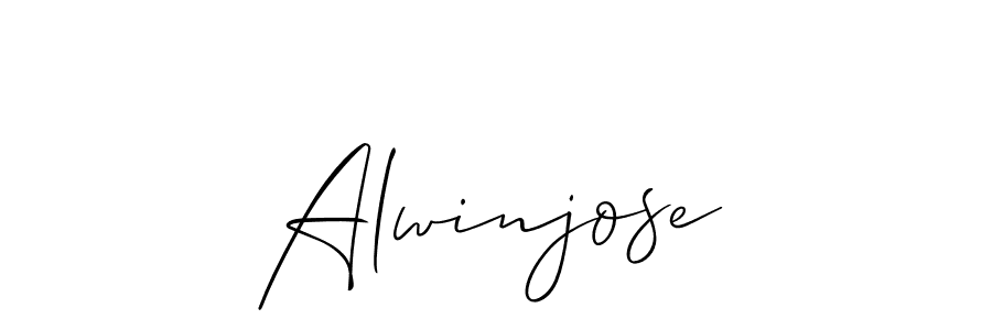 Also You can easily find your signature by using the search form. We will create Alwinjose name handwritten signature images for you free of cost using Allison_Script sign style. Alwinjose signature style 2 images and pictures png