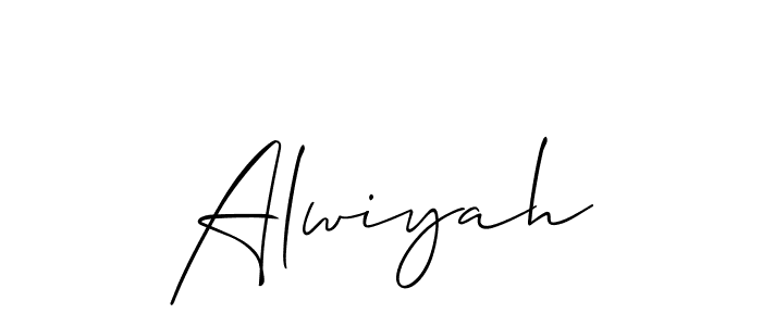 Best and Professional Signature Style for Alwiyah. Allison_Script Best Signature Style Collection. Alwiyah signature style 2 images and pictures png