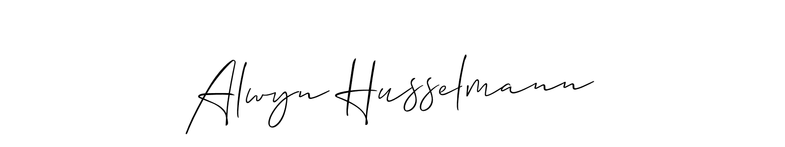 Make a beautiful signature design for name Alwyn Husselmann. Use this online signature maker to create a handwritten signature for free. Alwyn Husselmann signature style 2 images and pictures png