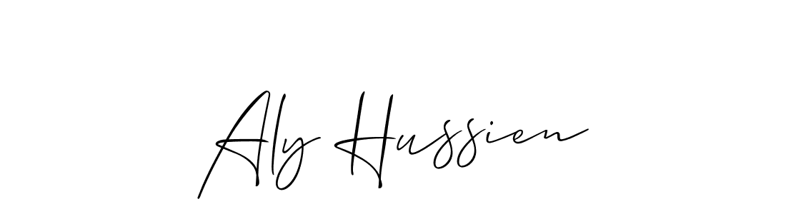 Best and Professional Signature Style for Aly Hussien. Allison_Script Best Signature Style Collection. Aly Hussien signature style 2 images and pictures png