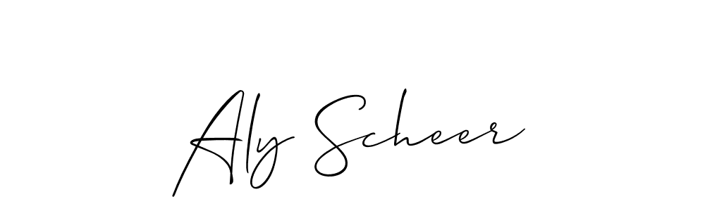 Best and Professional Signature Style for Aly Scheer. Allison_Script Best Signature Style Collection. Aly Scheer signature style 2 images and pictures png