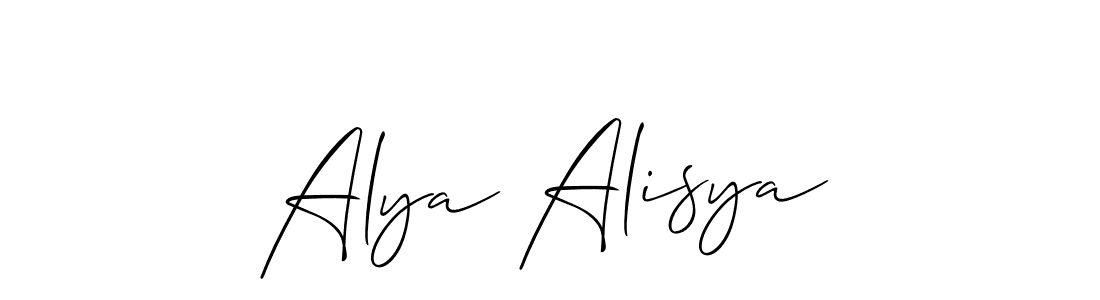 You can use this online signature creator to create a handwritten signature for the name Alya Alisya. This is the best online autograph maker. Alya Alisya signature style 2 images and pictures png