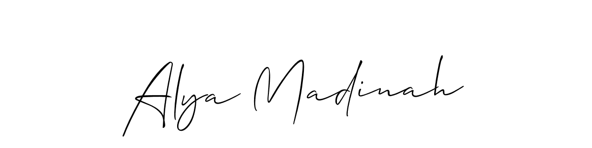 Check out images of Autograph of Alya Madinah name. Actor Alya Madinah Signature Style. Allison_Script is a professional sign style online. Alya Madinah signature style 2 images and pictures png