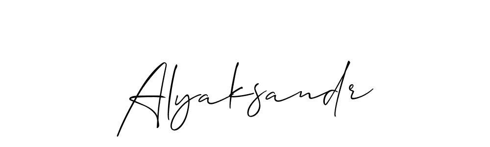 Also You can easily find your signature by using the search form. We will create Alyaksandr name handwritten signature images for you free of cost using Allison_Script sign style. Alyaksandr signature style 2 images and pictures png