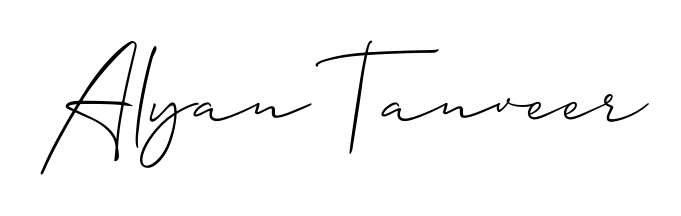 You can use this online signature creator to create a handwritten signature for the name Alyan Tanveer. This is the best online autograph maker. Alyan Tanveer signature style 2 images and pictures png