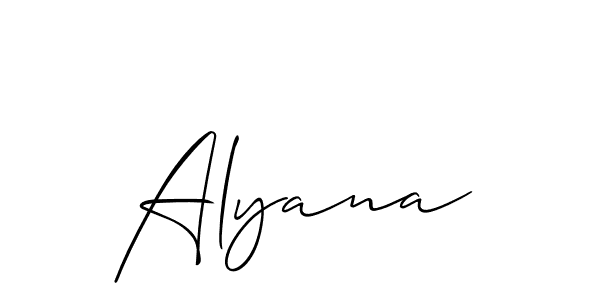 It looks lik you need a new signature style for name Alyana. Design unique handwritten (Allison_Script) signature with our free signature maker in just a few clicks. Alyana signature style 2 images and pictures png
