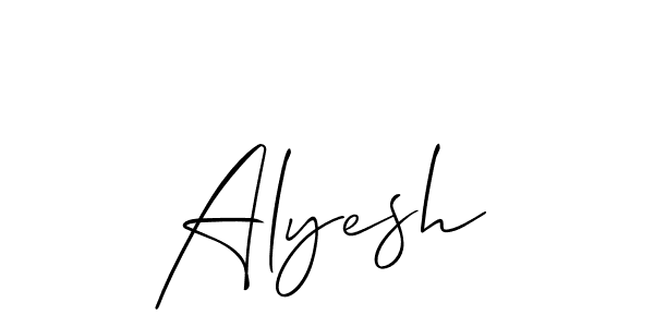 Similarly Allison_Script is the best handwritten signature design. Signature creator online .You can use it as an online autograph creator for name Alyesh. Alyesh signature style 2 images and pictures png