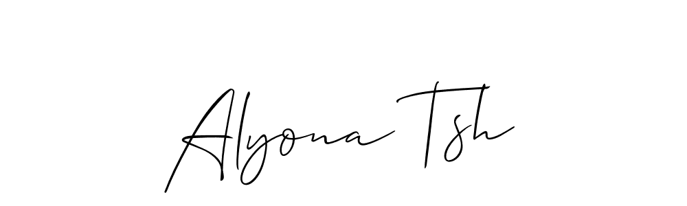 Once you've used our free online signature maker to create your best signature Allison_Script style, it's time to enjoy all of the benefits that Alyona Tsh name signing documents. Alyona Tsh signature style 2 images and pictures png