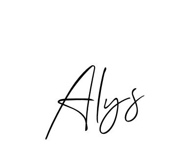 Also we have Alys name is the best signature style. Create professional handwritten signature collection using Allison_Script autograph style. Alys signature style 2 images and pictures png