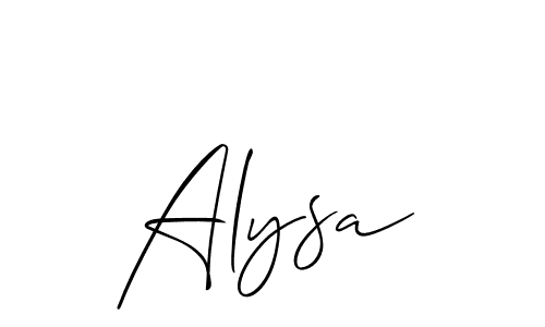 Best and Professional Signature Style for Alysa. Allison_Script Best Signature Style Collection. Alysa signature style 2 images and pictures png