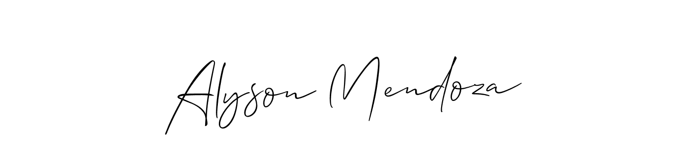 Check out images of Autograph of Alyson Mendoza name. Actor Alyson Mendoza Signature Style. Allison_Script is a professional sign style online. Alyson Mendoza signature style 2 images and pictures png