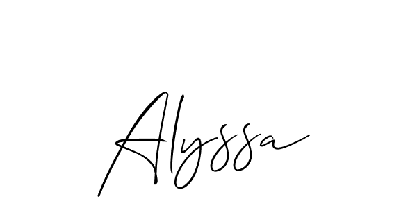 Alyssa stylish signature style. Best Handwritten Sign (Allison_Script) for my name. Handwritten Signature Collection Ideas for my name Alyssa. Alyssa signature style 2 images and pictures png