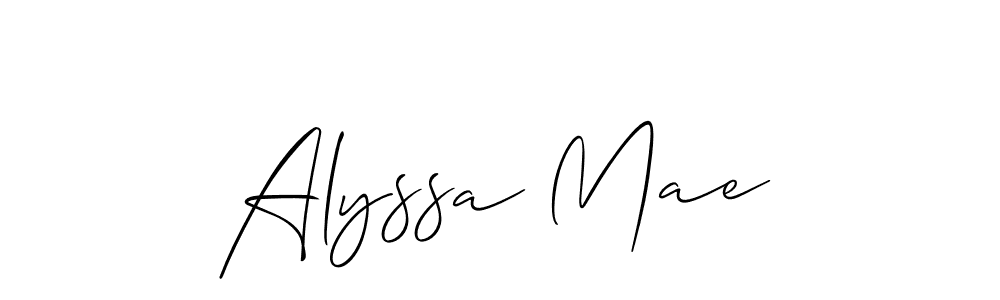 Best and Professional Signature Style for Alyssa Mae. Allison_Script Best Signature Style Collection. Alyssa Mae signature style 2 images and pictures png