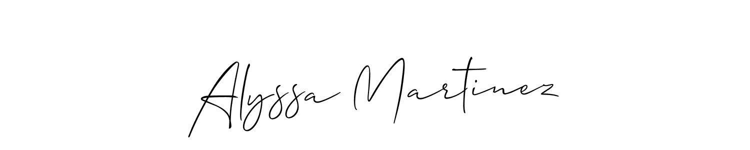 Here are the top 10 professional signature styles for the name Alyssa Martinez. These are the best autograph styles you can use for your name. Alyssa Martinez signature style 2 images and pictures png