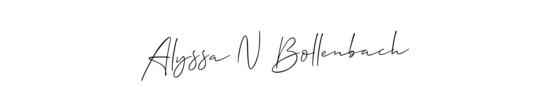 Here are the top 10 professional signature styles for the name Alyssa N Bollenbach. These are the best autograph styles you can use for your name. Alyssa N Bollenbach signature style 2 images and pictures png