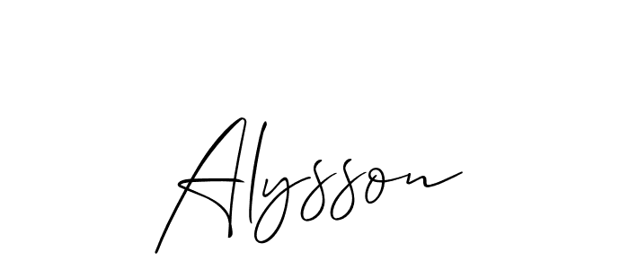 Here are the top 10 professional signature styles for the name Alysson. These are the best autograph styles you can use for your name. Alysson signature style 2 images and pictures png
