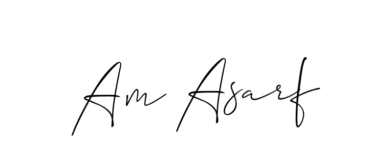 Check out images of Autograph of Am Asarf name. Actor Am Asarf Signature Style. Allison_Script is a professional sign style online. Am Asarf signature style 2 images and pictures png