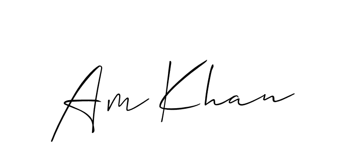 Similarly Allison_Script is the best handwritten signature design. Signature creator online .You can use it as an online autograph creator for name Am Khan. Am Khan signature style 2 images and pictures png