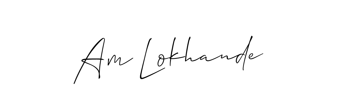 Make a beautiful signature design for name Am Lokhande. Use this online signature maker to create a handwritten signature for free. Am Lokhande signature style 2 images and pictures png