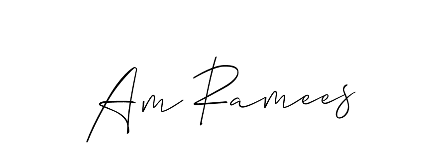 How to make Am Ramees signature? Allison_Script is a professional autograph style. Create handwritten signature for Am Ramees name. Am Ramees signature style 2 images and pictures png