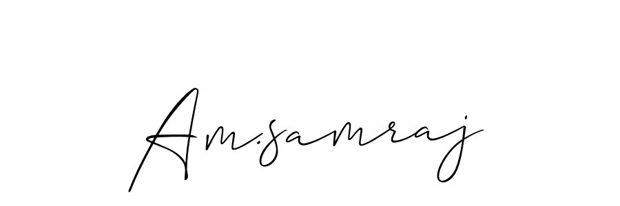 This is the best signature style for the Am.samraj name. Also you like these signature font (Allison_Script). Mix name signature. Am.samraj signature style 2 images and pictures png