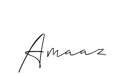 Also we have Amaaz name is the best signature style. Create professional handwritten signature collection using Allison_Script autograph style. Amaaz signature style 2 images and pictures png