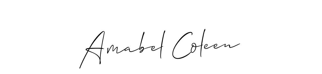 You can use this online signature creator to create a handwritten signature for the name Amabel Coleen. This is the best online autograph maker. Amabel Coleen signature style 2 images and pictures png