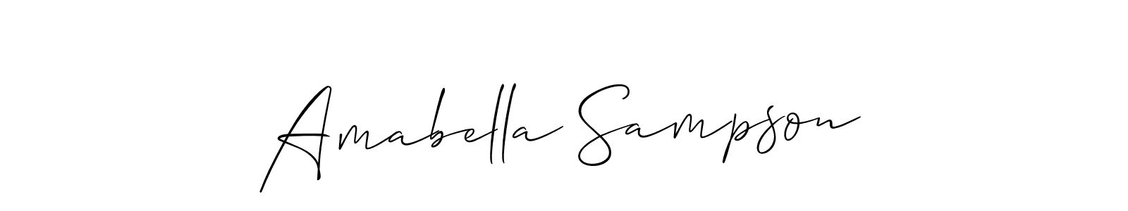 Once you've used our free online signature maker to create your best signature Allison_Script style, it's time to enjoy all of the benefits that Amabella Sampson name signing documents. Amabella Sampson signature style 2 images and pictures png