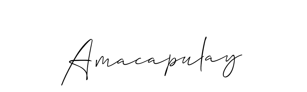 This is the best signature style for the Amacapulay name. Also you like these signature font (Allison_Script). Mix name signature. Amacapulay signature style 2 images and pictures png