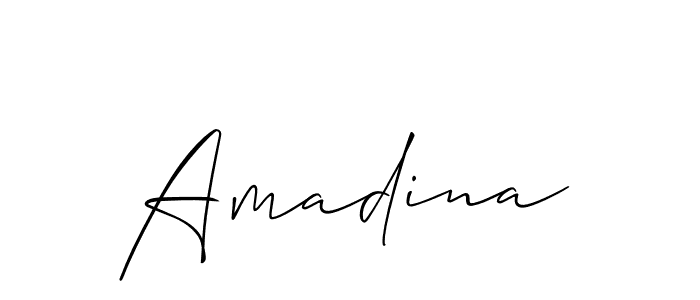 Amadina stylish signature style. Best Handwritten Sign (Allison_Script) for my name. Handwritten Signature Collection Ideas for my name Amadina. Amadina signature style 2 images and pictures png