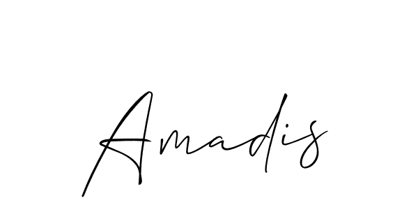 Also we have Amadis name is the best signature style. Create professional handwritten signature collection using Allison_Script autograph style. Amadis signature style 2 images and pictures png