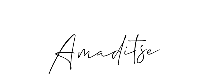 Amaditse stylish signature style. Best Handwritten Sign (Allison_Script) for my name. Handwritten Signature Collection Ideas for my name Amaditse. Amaditse signature style 2 images and pictures png