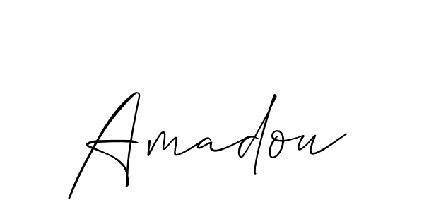 Allison_Script is a professional signature style that is perfect for those who want to add a touch of class to their signature. It is also a great choice for those who want to make their signature more unique. Get Amadou name to fancy signature for free. Amadou signature style 2 images and pictures png
