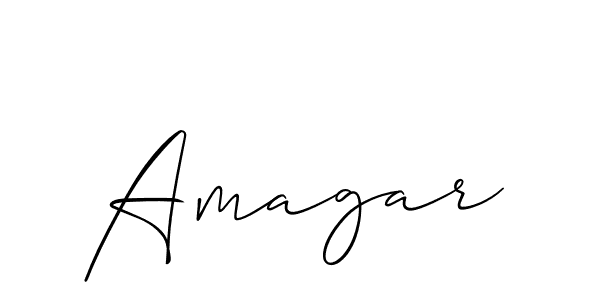 How to make Amagar name signature. Use Allison_Script style for creating short signs online. This is the latest handwritten sign. Amagar signature style 2 images and pictures png