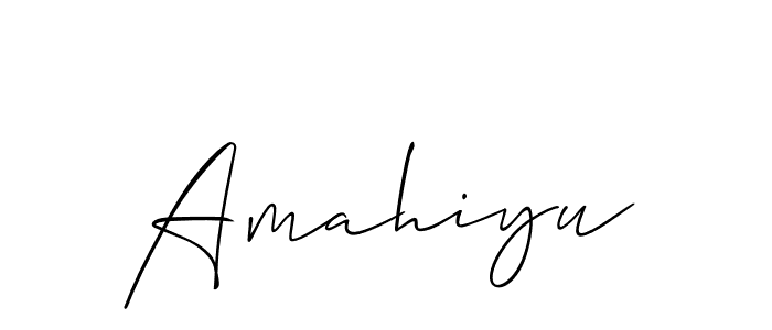 Make a beautiful signature design for name Amahiyu. Use this online signature maker to create a handwritten signature for free. Amahiyu signature style 2 images and pictures png